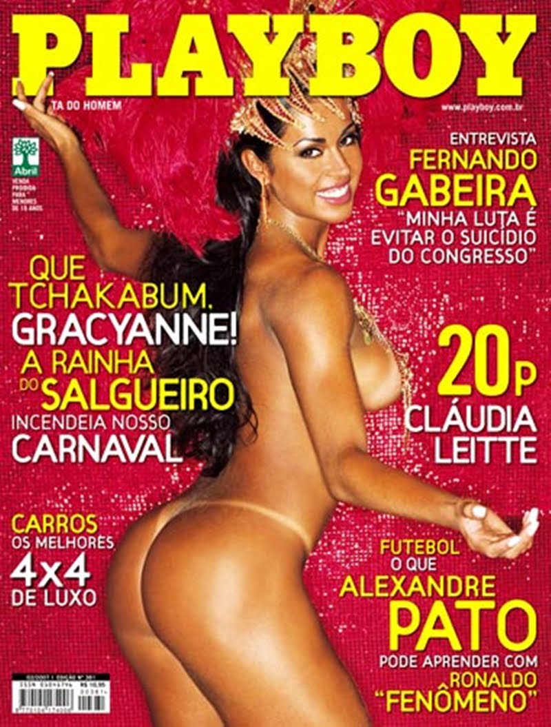 Playboy Gracyane Barbosa brasileira musa do carnaval pelada para a Playboy