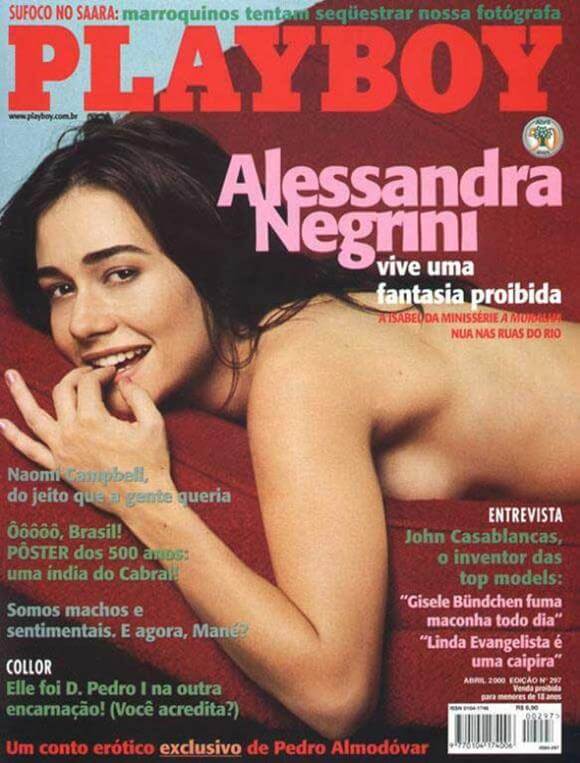 Atriz Alessandra Negrini pelada na Playboy